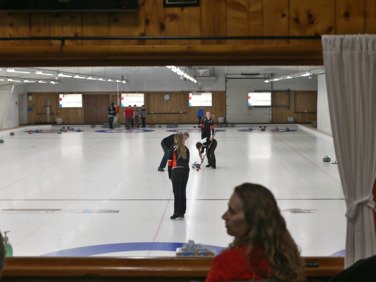 Our club hall with ice
